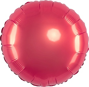 FM 18" круг Коралловый без рисунка фольгированный шар
