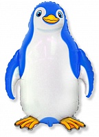 FM фигура большая 901745 Пингвин счастливый Фольга голубая